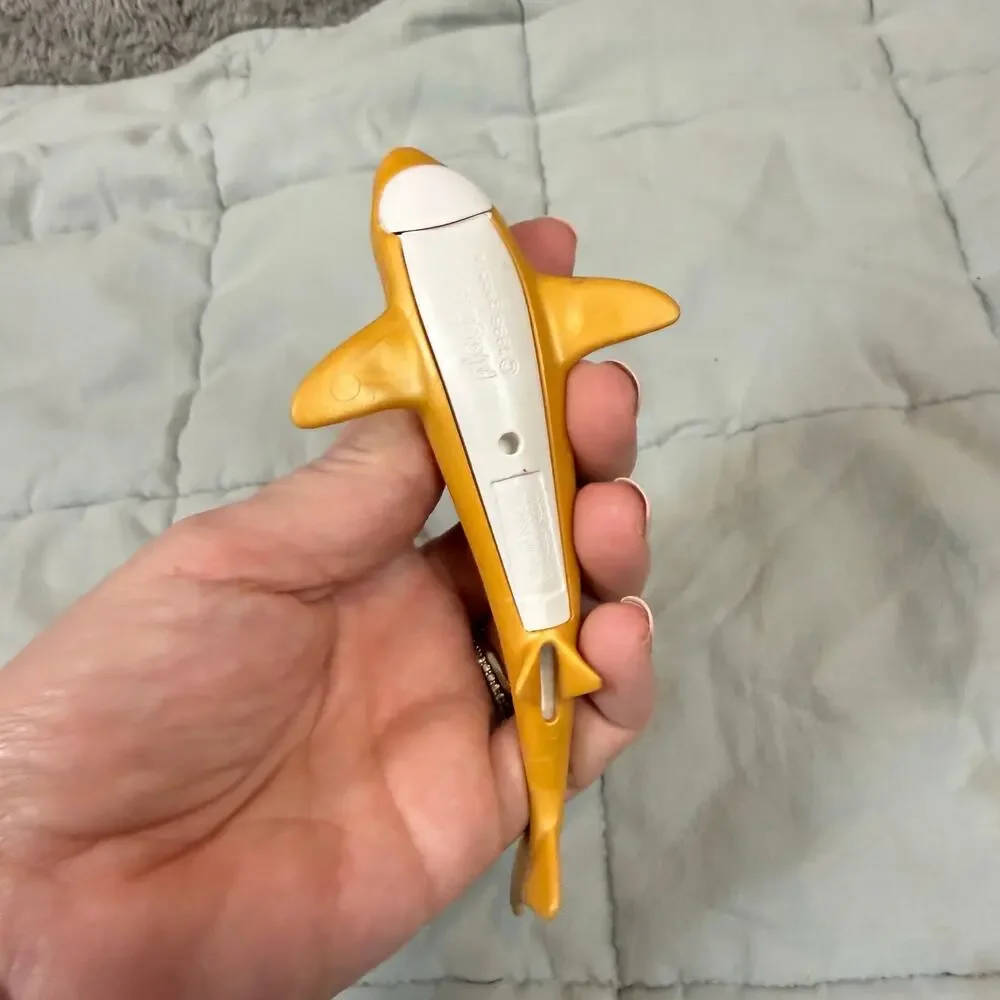 Playmobil 1998 Yellow Golden Shark Toy Figure Movable Mouth Open Close